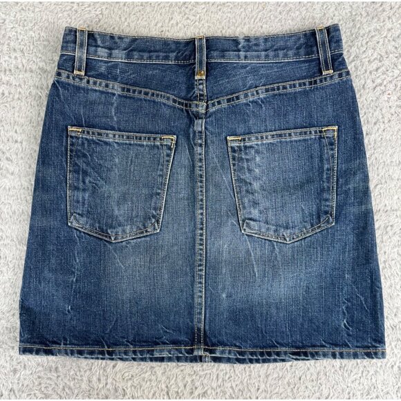 J. Crew Womens Denim Mini Skirt Y2K NWT Size 26 Blue Classic Style - Picture 3 of 9